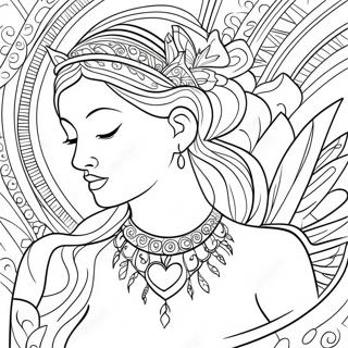 Elegant Karleksgudinna Farglaggningssida 89295-29570