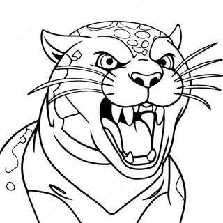 Maktig Predator Som Ryter Malarbild 89346 29611