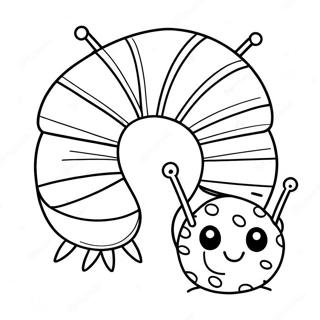 Leende Mycket Hungrig Larv Malarbild 89398-29652