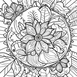 Hostlov Mandala Malarbild Målarbilder