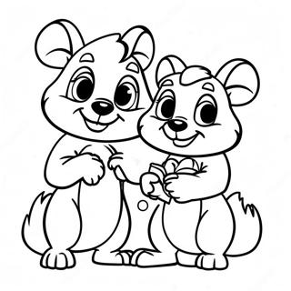 Chip Och Dale Målarbilder