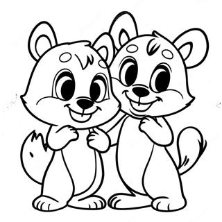 Chip Och Dale Malarbild 89522-29735