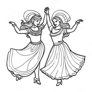 Livliga Fiesta Dansare Malarbild 89603 29805