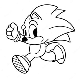 Sonic The Hedgehog Springer Snabbt Malarbild 89808-29958