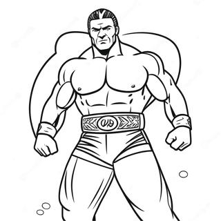 Spannande Wwe Brottare Malarbild 89861-30003