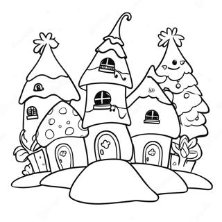 Fargglada Whoville Hus Malarbild 89886-30017