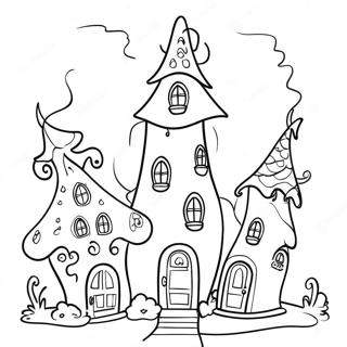 Fargglada Whoville Hus Malarbild 89886-30018