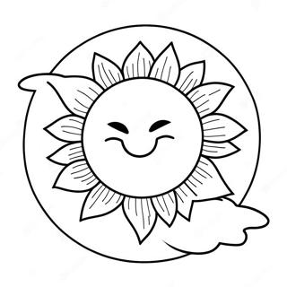 Ljusgul Sol Malarbild 90014-30117