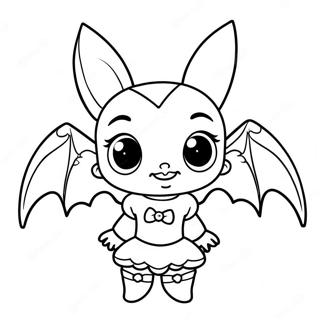 Sot Draculaura Med Fladdermusvingar Malarbild 90039-30140
