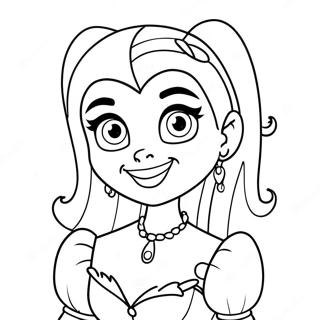 Draculaura Med Ett Vanligt Vampyrleende Malarbild 90041 30147