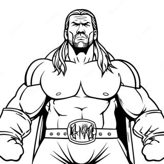 Episk Triple H I Ringen Malarbild 90093-30185