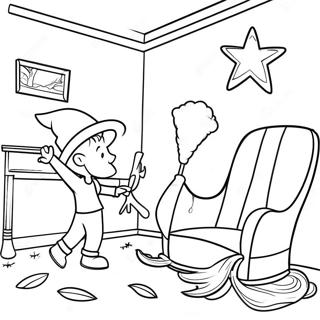 Magisk Rum Pa Kvasten Malarbild 90351-30378