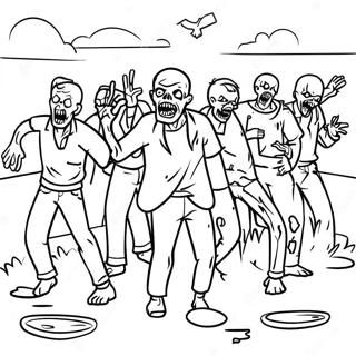 Zombies 3 Målarbilder