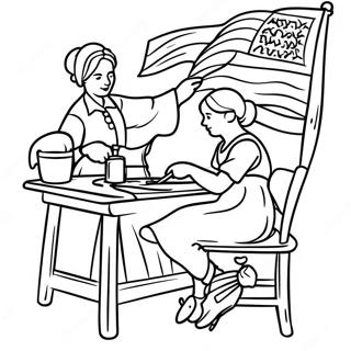 Amerikanska Revolutionen Målarbilder