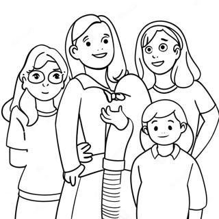 Roliga Barnvaktens Klubb Karaktarer Malarbild 90788-30718