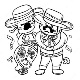 Traditionell Cinco De Mayo Firande Malarbild 90892-30801