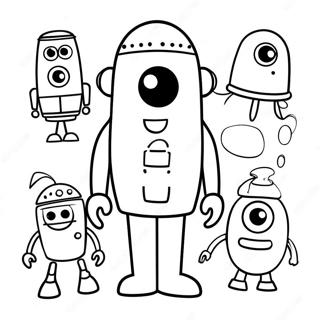 Fargglad Storybots Aventyr Malarbild 91148-30998