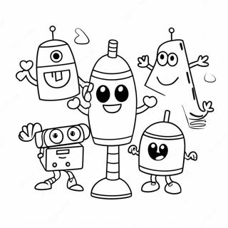 Glada Storybots Dansar Malarbild 91149 31069