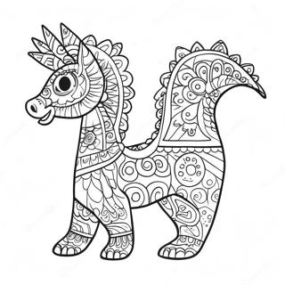 Alebrije Malarbild 91251-31143