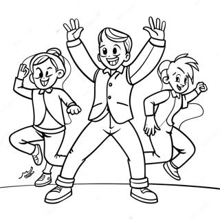 Roliga Tik Tok Danssteg Malarbild 91610-31429