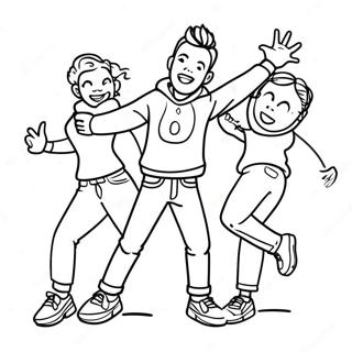 Roliga Tik Tok Danssteg Malarbild 91610-31431