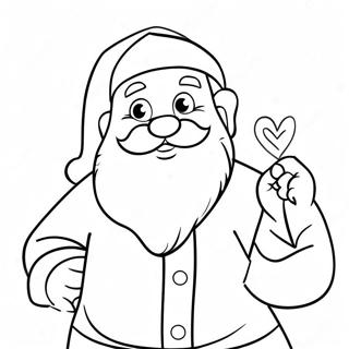 Charmig Vintage Jultomte Malarbild 91685-31487