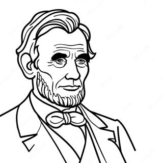 Malarbild Av Abraham Lincoln 92041-31762