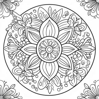 Malarbild Av Rangoli 92168-31864