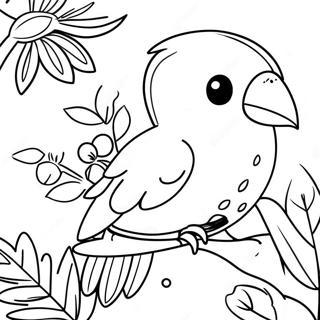 Fargglada Tropiska Faglar Malarbild 92325 31992