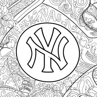 Yankees Logotyp Malarbild 92992-32504