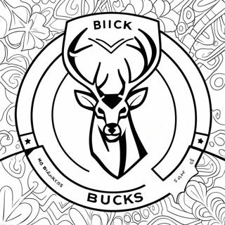 Milwaukee Bucks Logotyp Malarbild 93120-32606