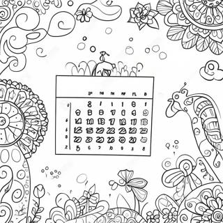 Fantasifull Skottars Kalender Malarbild 93174-32654