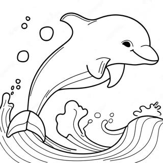 Majestatisk Delfin Hoppar Malarbild 93329-32769