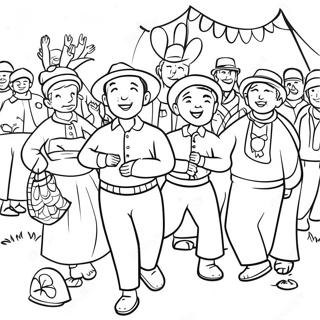 Traditionella Landsbygdsfestivaler Malarbild 93459 32879