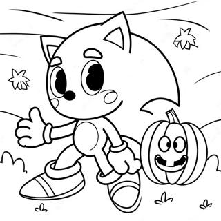 Sonic Halloween Målarbild Målarbilder