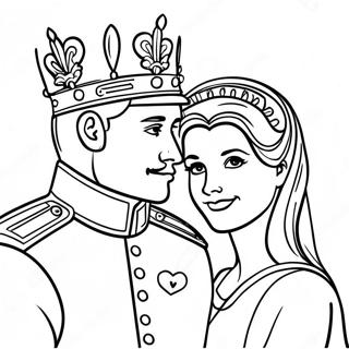 Kunglig Prins Och Prinsessa Malarbild 94152-33406