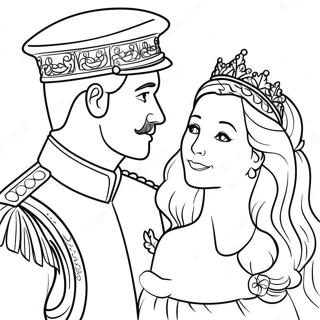 Kunglig Prins Och Prinsessa Malarbild 94152-33407