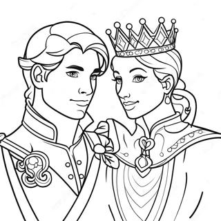 Fantasi Prins Och Prinsessa Malarbild 94154-33414