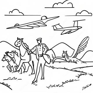 Fargglad Migreringsfilmscen Malarbild 94332-33547