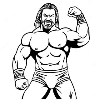 Dynamisk Wwe Brottare Malarbild 94539 33902