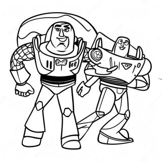 Woody Och Buzz Lightyear Aventyr Malarbild 94565-33781