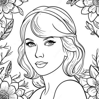 Charmig Taylor Swift Evermore Album Malarbild 94670 34016