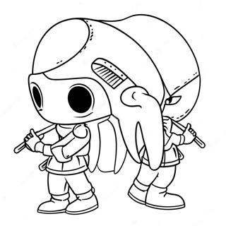 Squid Game Maskerad Vakt Malarbild 94799 34111