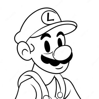 Luigi Med En Gron Hatt Malarbild 9486-1999