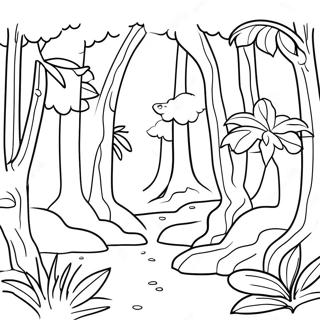 Tropisk Regnskogsbiom Malarbild 95182-34404