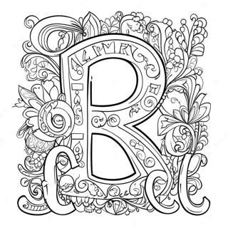 Lekfullt Kyrilliskt Alfabet Malarbild 95361-34548