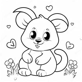 Sota Djur Med Ryska Bokstaver Malarbild 95363-34553