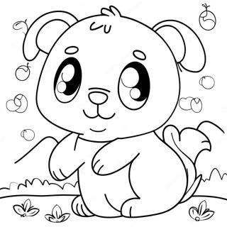 Sota Djur Med Ryska Bokstaver Malarbild 95363-34556