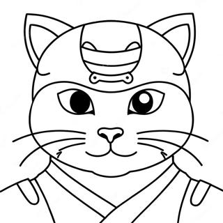 Katt Ninja Malarbild 95461-34620