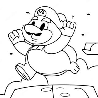 Aventyrlig Katt Mario Hoppa Malarbild 95615-34782